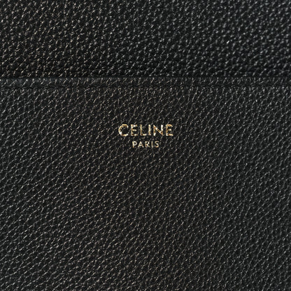 Celine Soft Grained Calfskin Sangle Bucket Bag Black 6 of 9