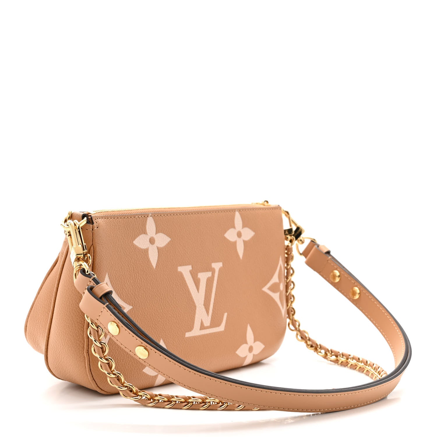 Louis Vuitton Empreinte Monogram Giant Multi Pochette Accessories Arizona Creme 3 of 10
