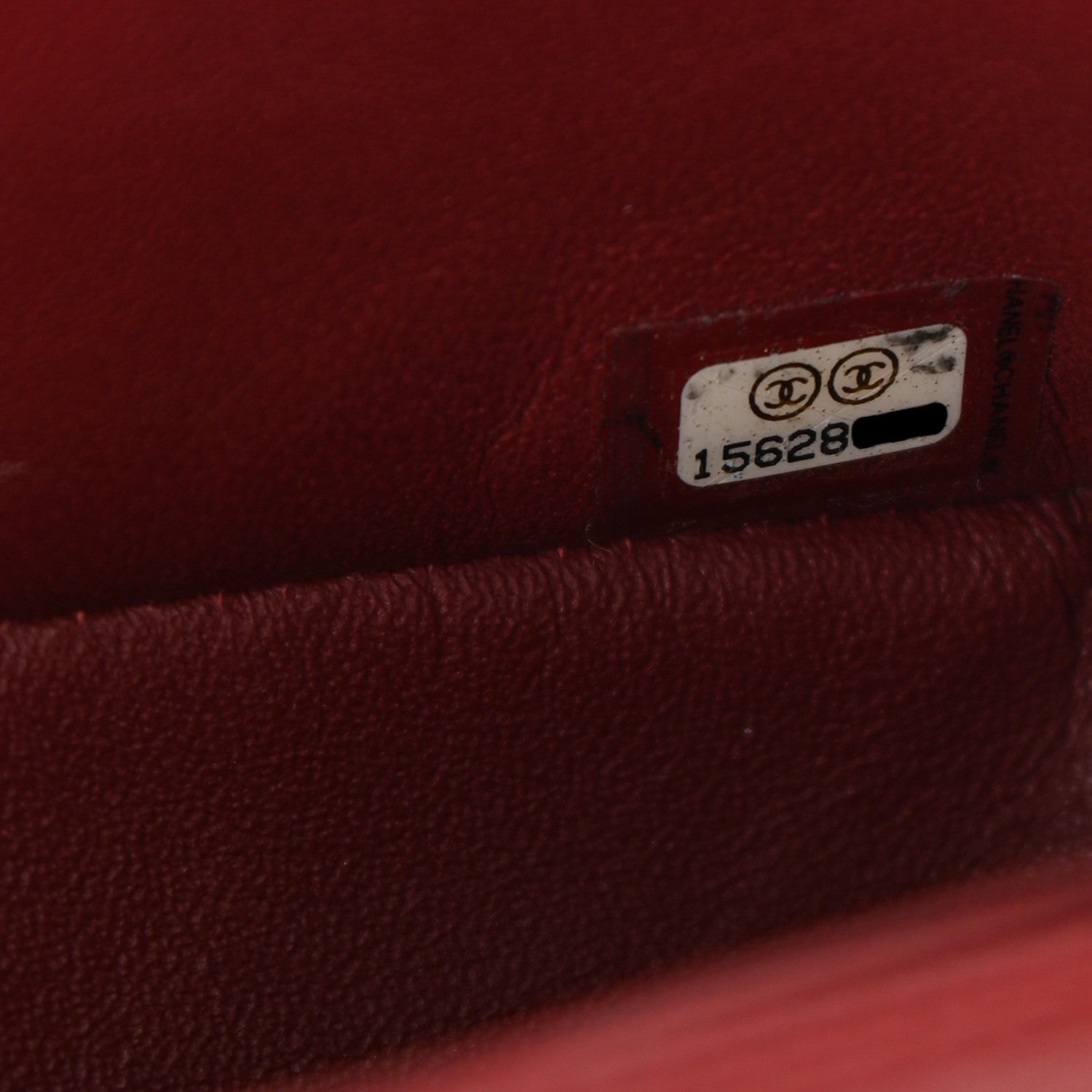 Chanel Caviar Quilted Mini Rectangular Flap Dark Red 7 of 10