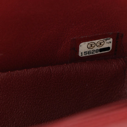 Chanel Caviar Quilted Mini Rectangular Flap Dark Red 7 of 10