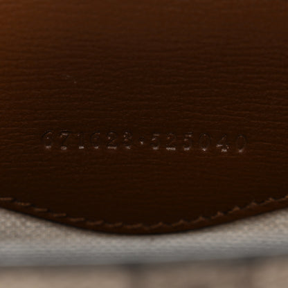 Gucci GG Supreme Monogram Azalea Calfskin Mini Retro Interlocking G Tote Bag Beige Ebony Brown Sugar 7 of 10