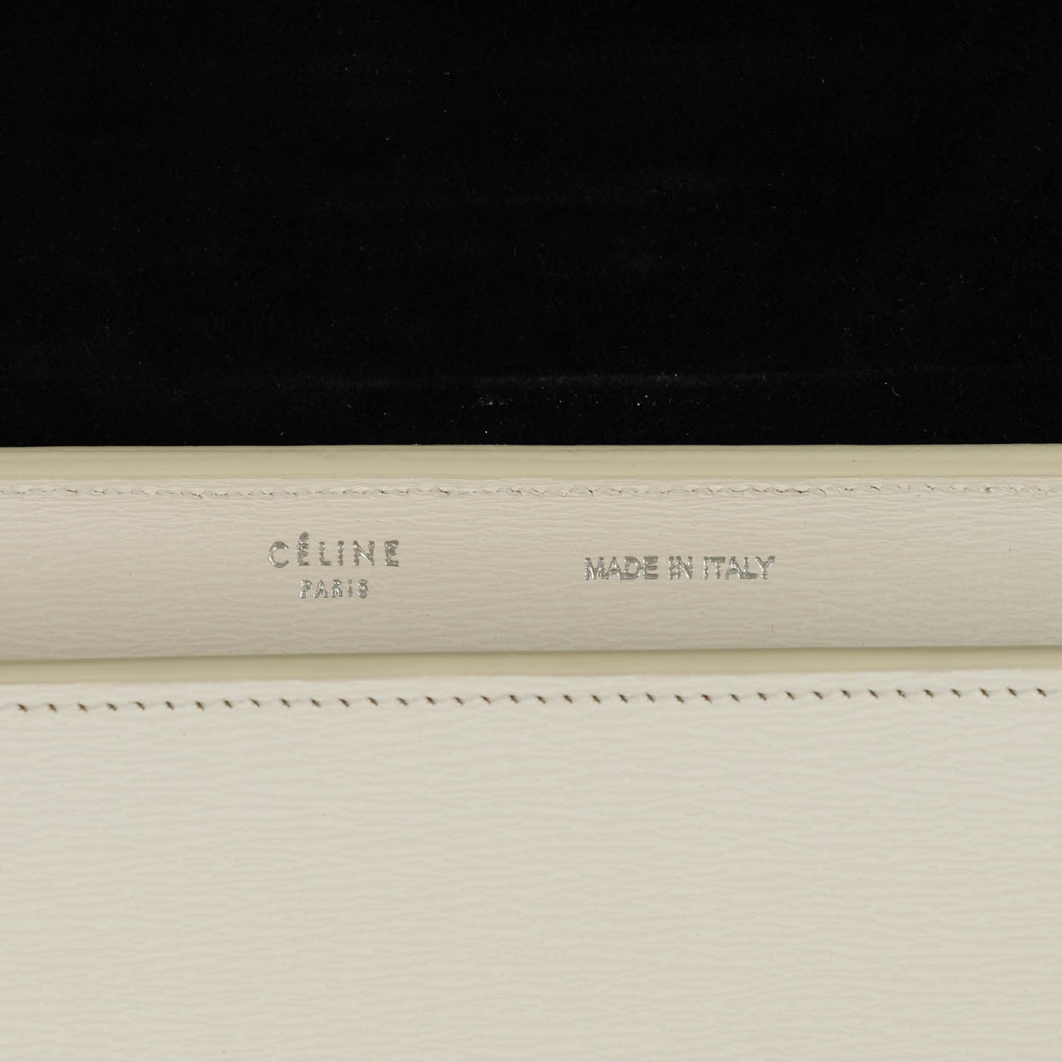Celine Liege Calfskin Small Trapeze White 5 of 8