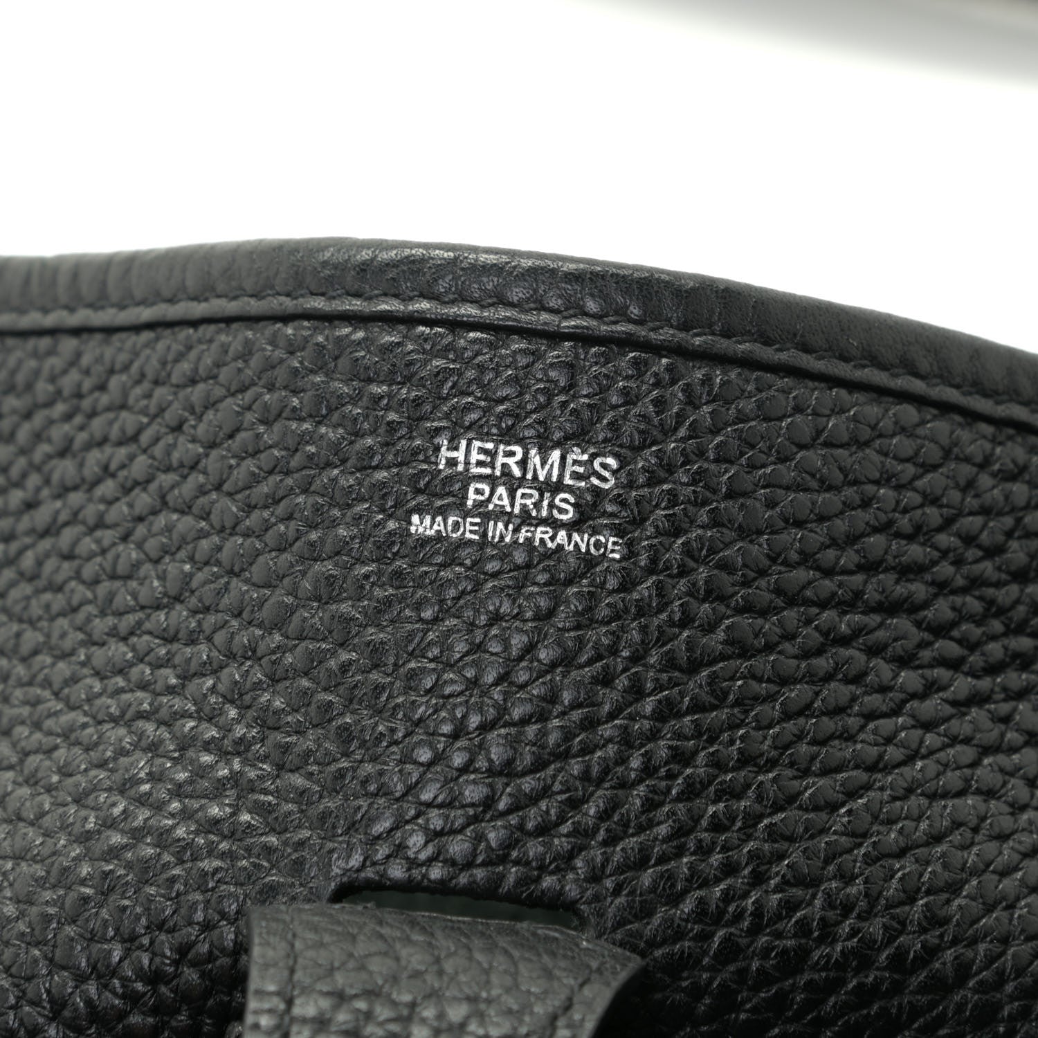 Hermes Taurillon Clemence Evelyne III GM Black 8 of 9