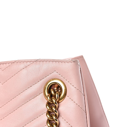 Gucci Calfskin Matelasse Medium GG Marmont Shoulder Tote Bag Perfect Pink 12 of 21