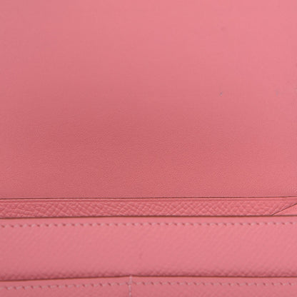 Hermes Epsom Constance Short Wallet Rose Confetti 8 of 9
