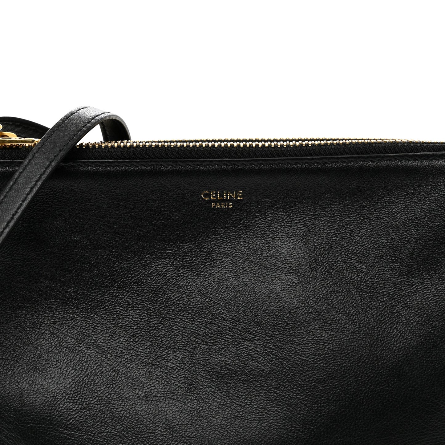 Lambskin Small Trio Crossbody Bag Black