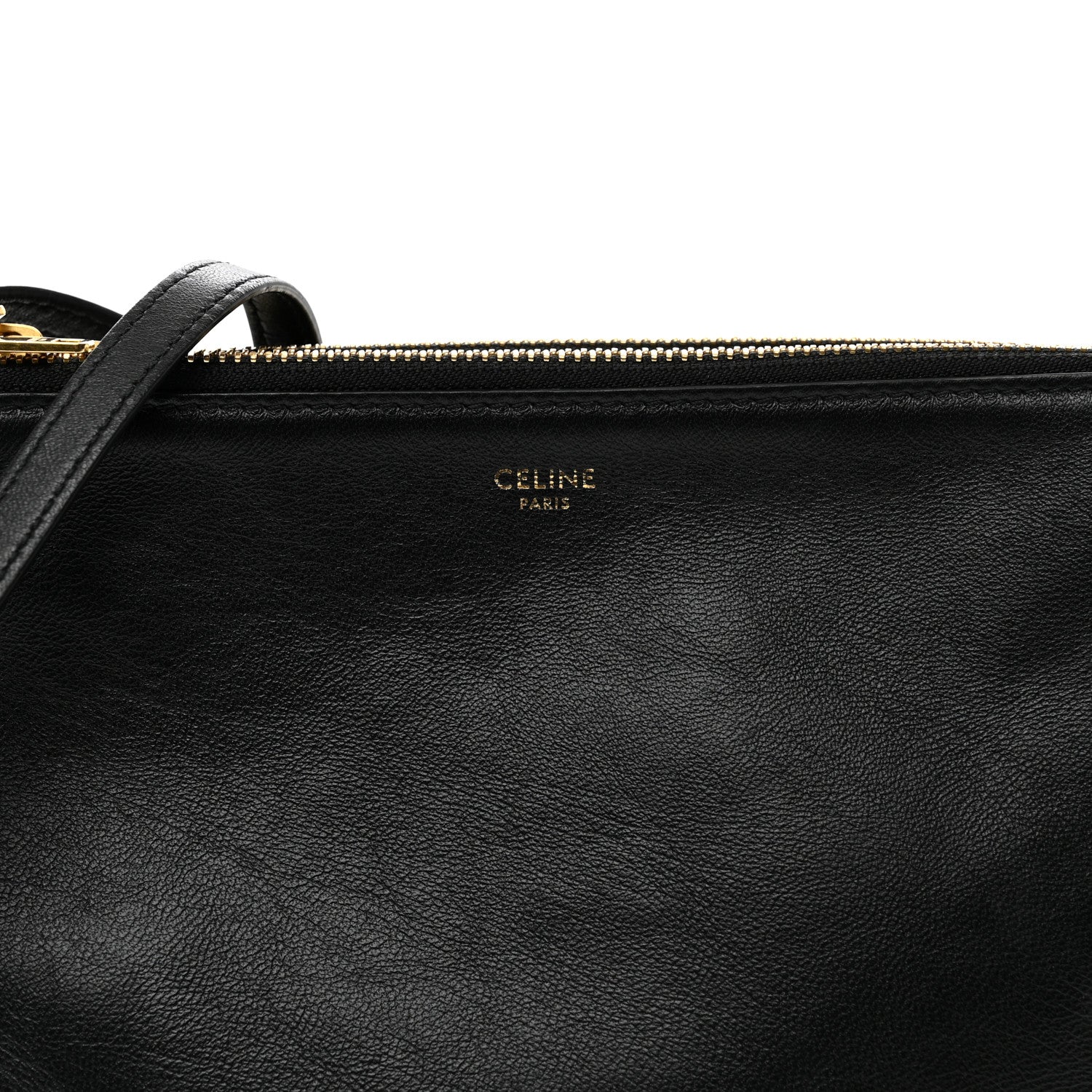Celine Lambskin Small Trio Crossbody Bag Black 5 of 9