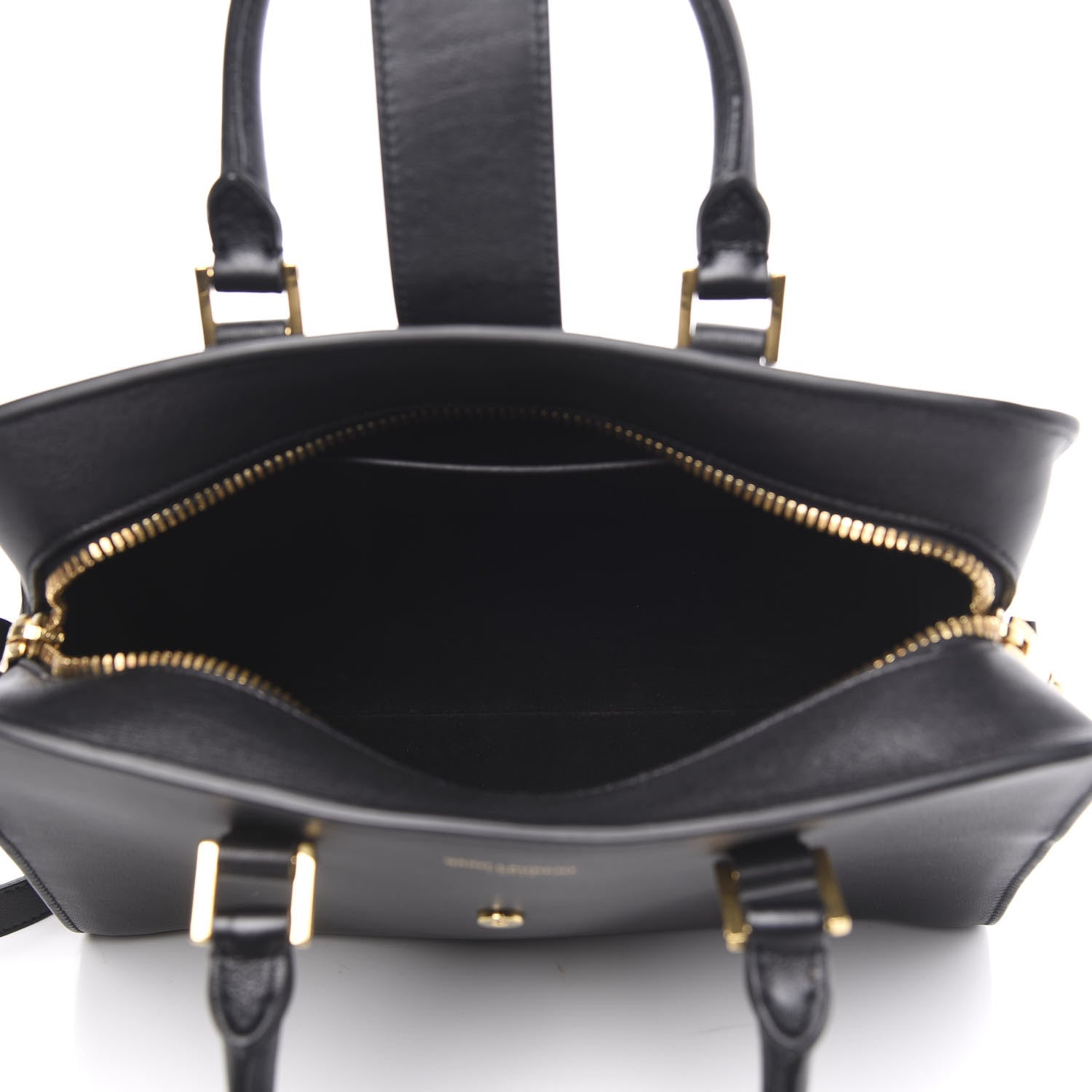 Saint Laurent Calfskin Monogram Baby Cabas Black 5 of 10