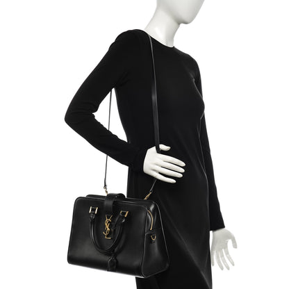 Saint Laurent Calfskin Small Monogram Cabas Black 2 of 7