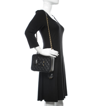 Chanel Caviar Quilted Medium CC Filigree Vanity Case Black 2 of 10