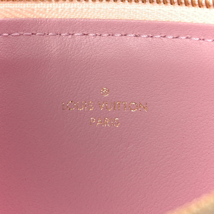 Louis Vuitton Damier Azur Pochette Felicie Chain Wallet Rose Ballerine 10 of 14