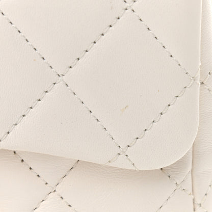 Chanel Lambskin Quilted Mini Pearl Crush Flap White 11 of 12