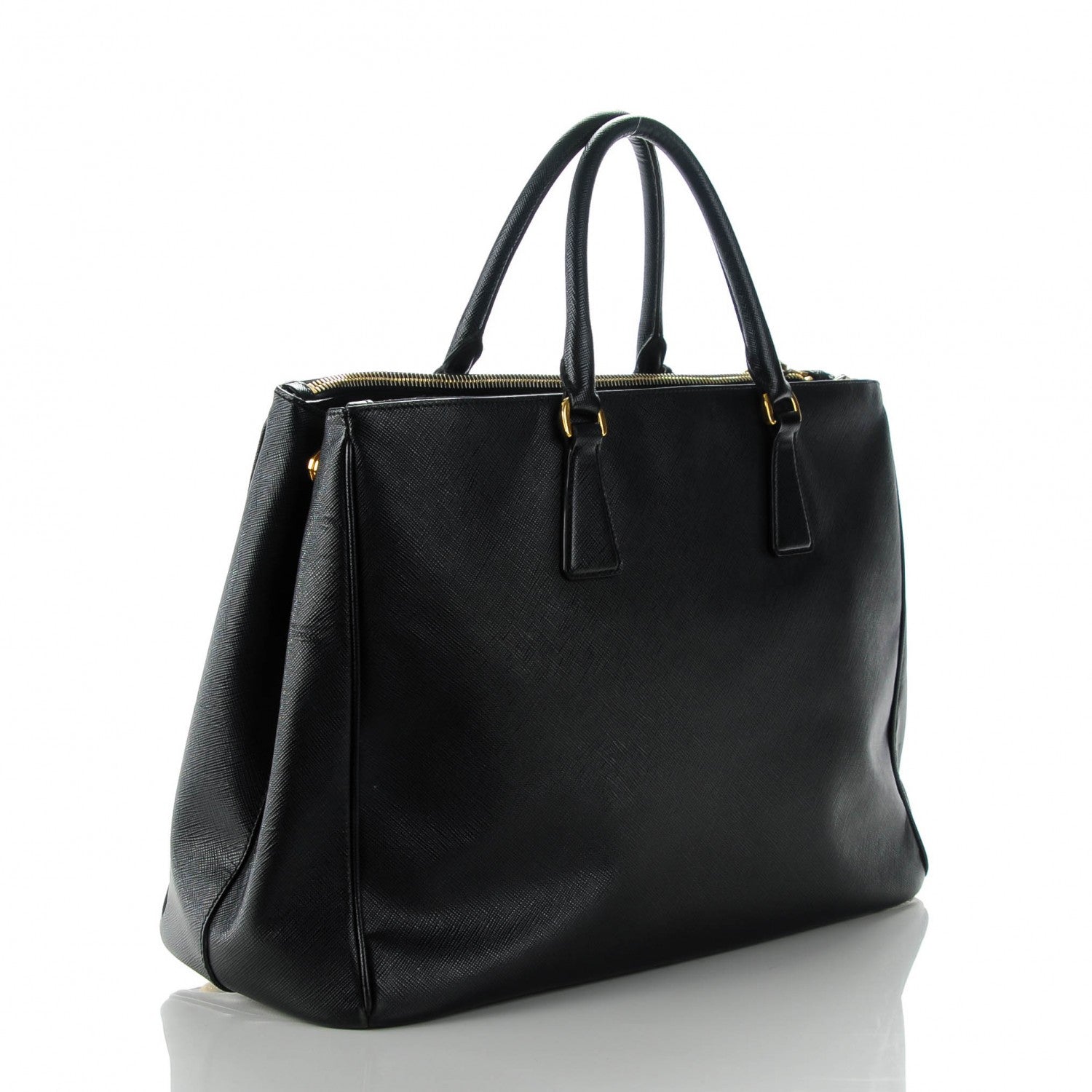 Prada Saffiano Large Galleria Double Zip Tote Black 3 of 13