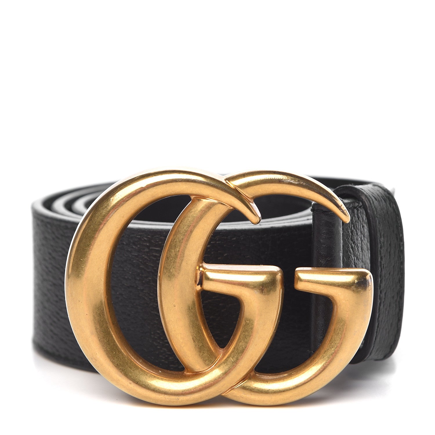 Gucci Textured Calfskin Double G 40mm Belt 75 30 Black 1 of 7