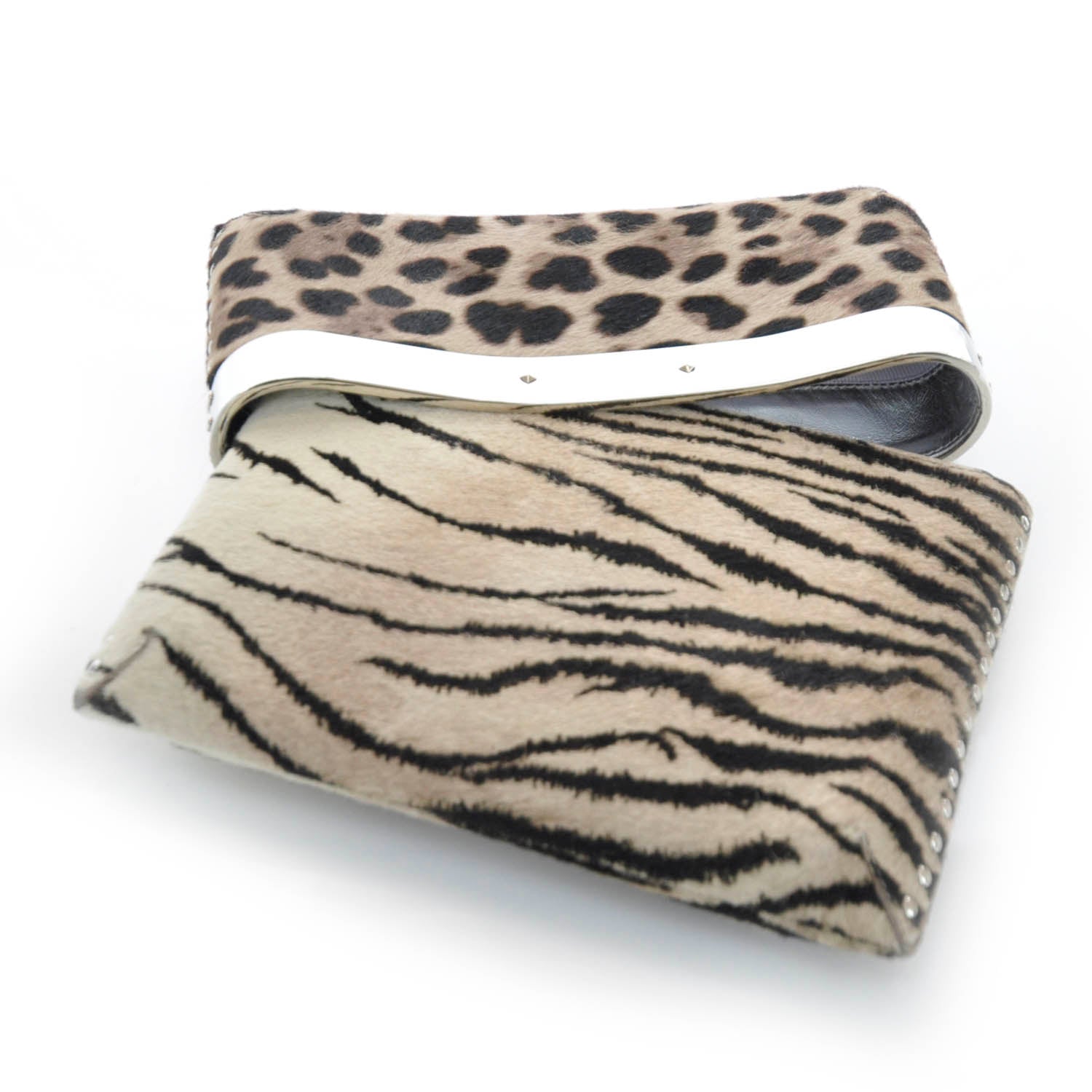 Jimmy Choo Calf Hair Leopard Print Daphne Clutch 5 of 7