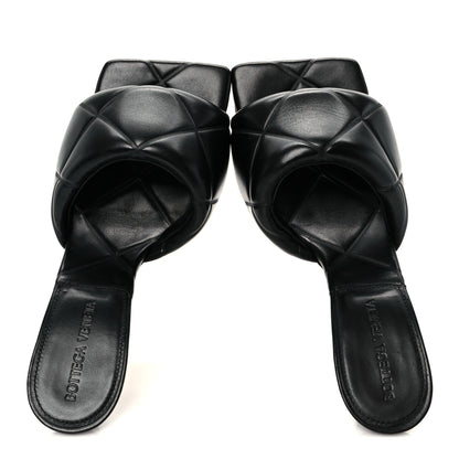 Bottega Veneta Nappa Maxi Intrecciato Lido Mule Sandals 37.5 Black 2 of 9