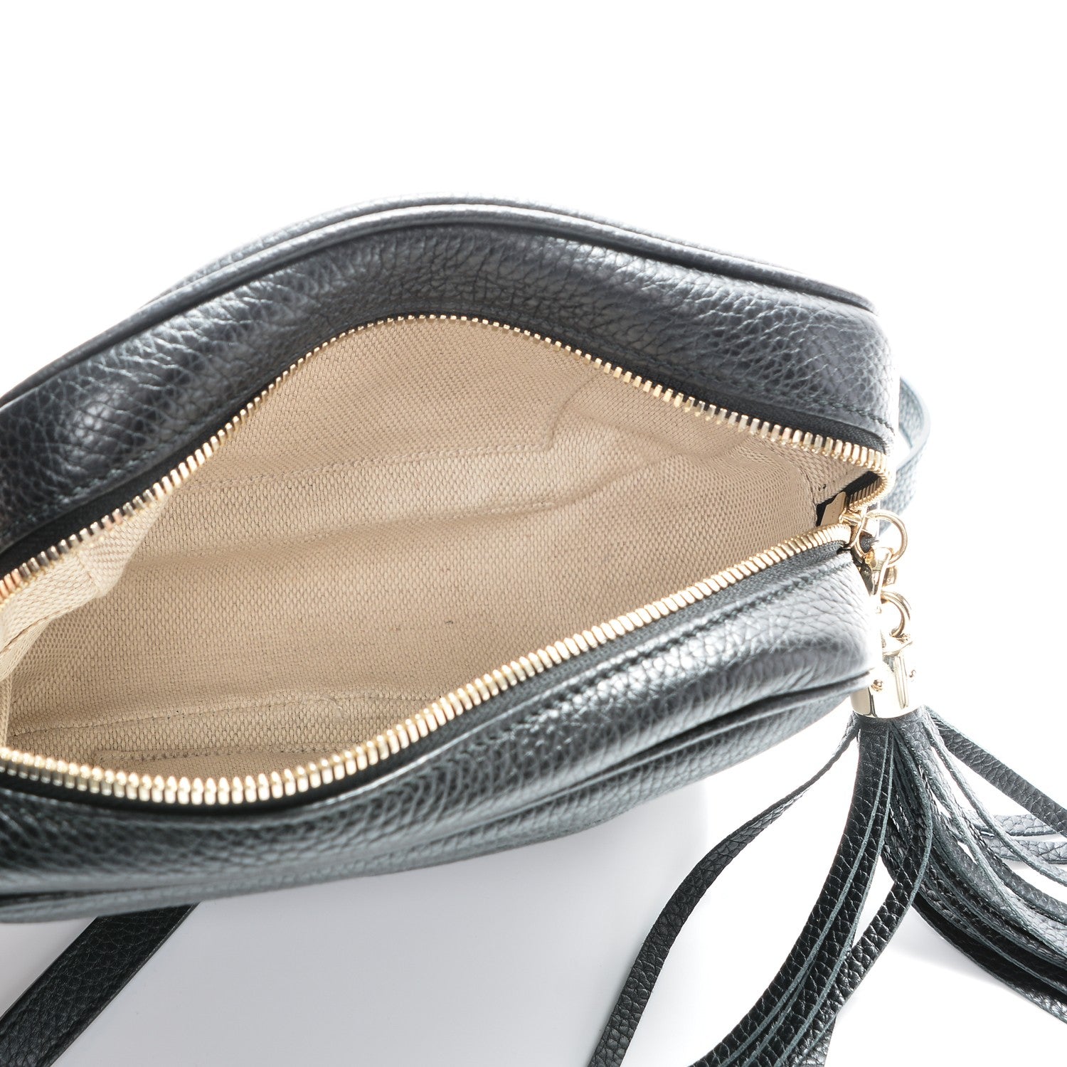 Gucci Pebbled Calfskin Small Soho Disco Bag Black 5 of 7