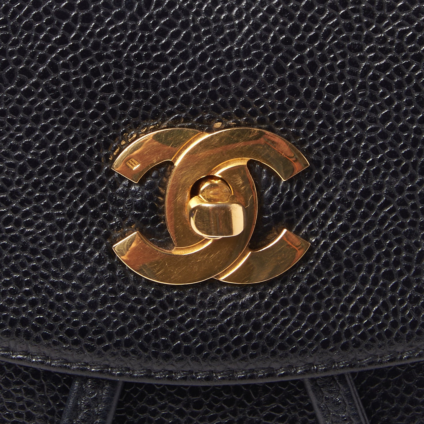 Chanel Caviar CC Backpack Black 7 of 9