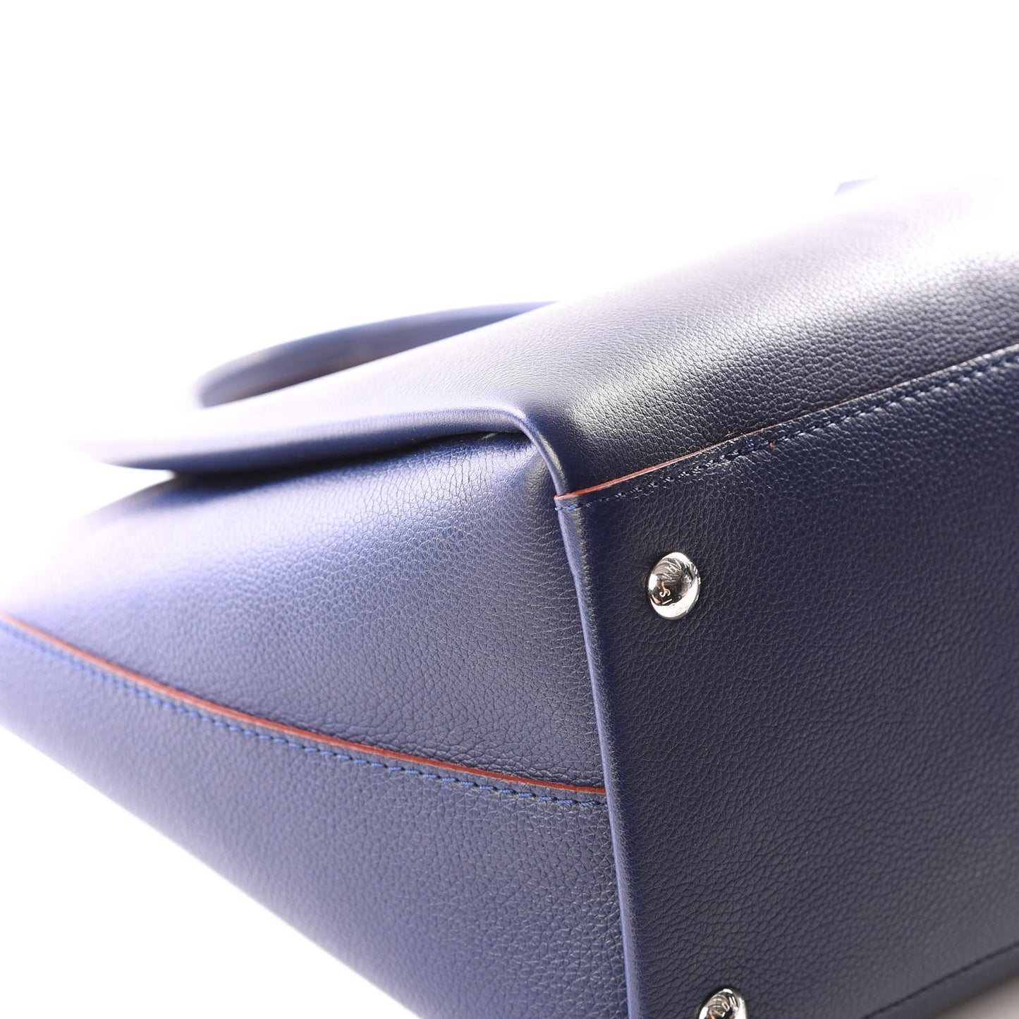 Calfskin Lockmeto Marine Rouge