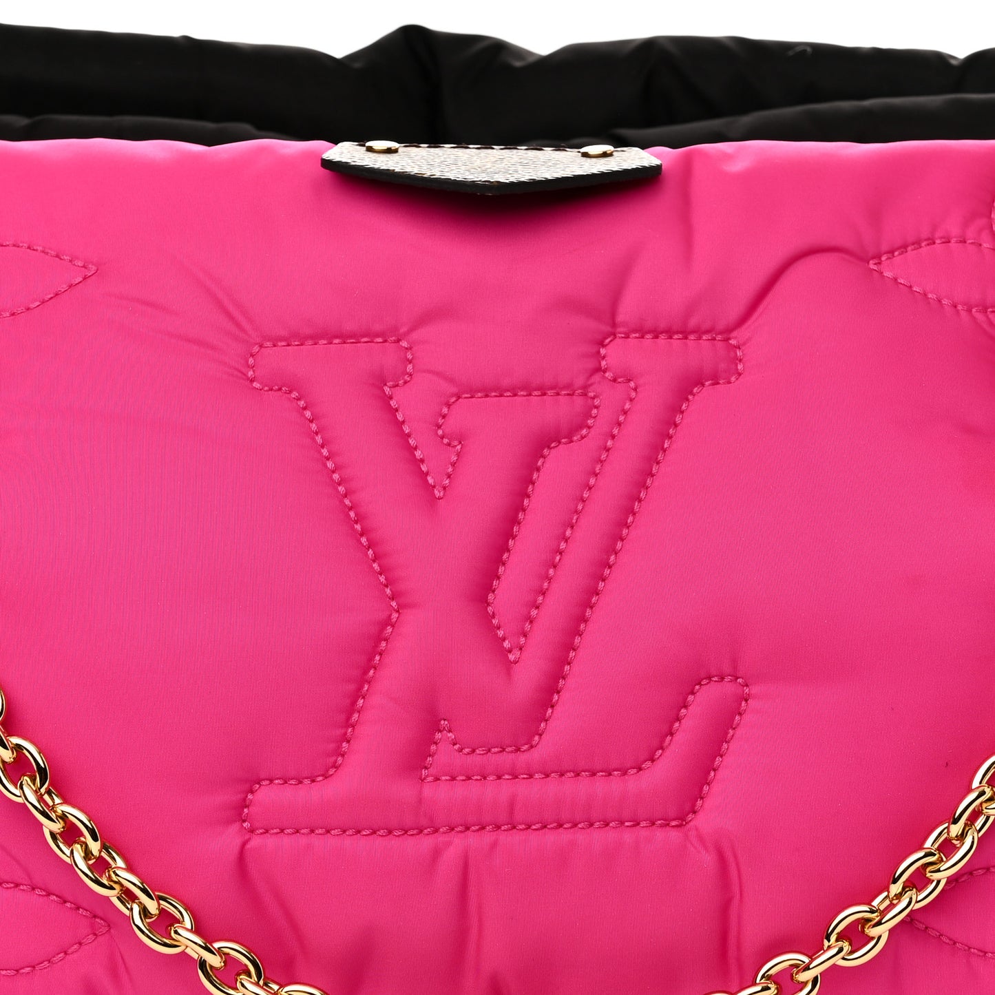 Econyl Monogram Pillow Maxi Multi Pochette Accessories Black Fuchsia