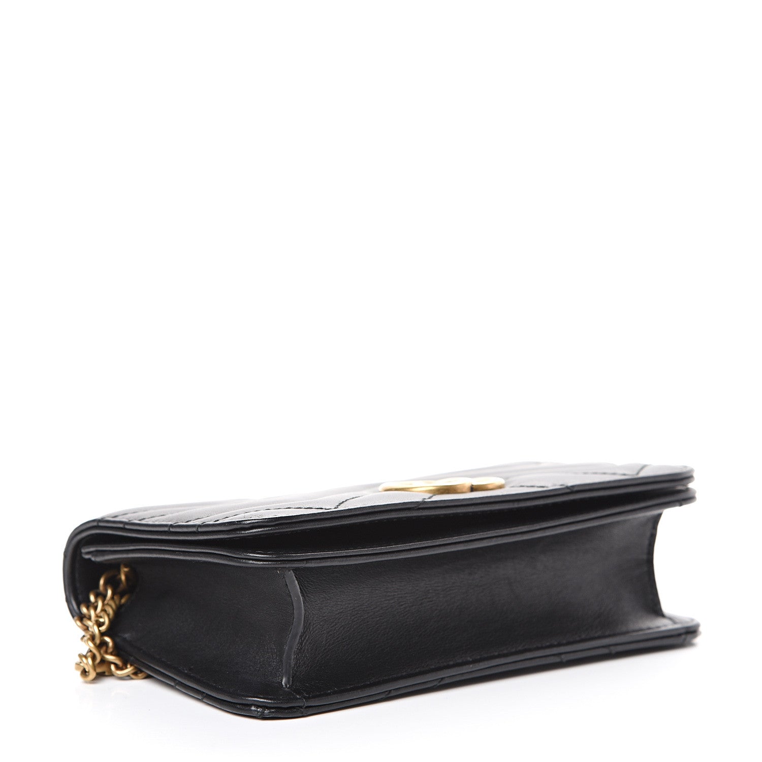 Gucci Calfskin Matelasse GG Marmont Mini Bag Black 3 of 14