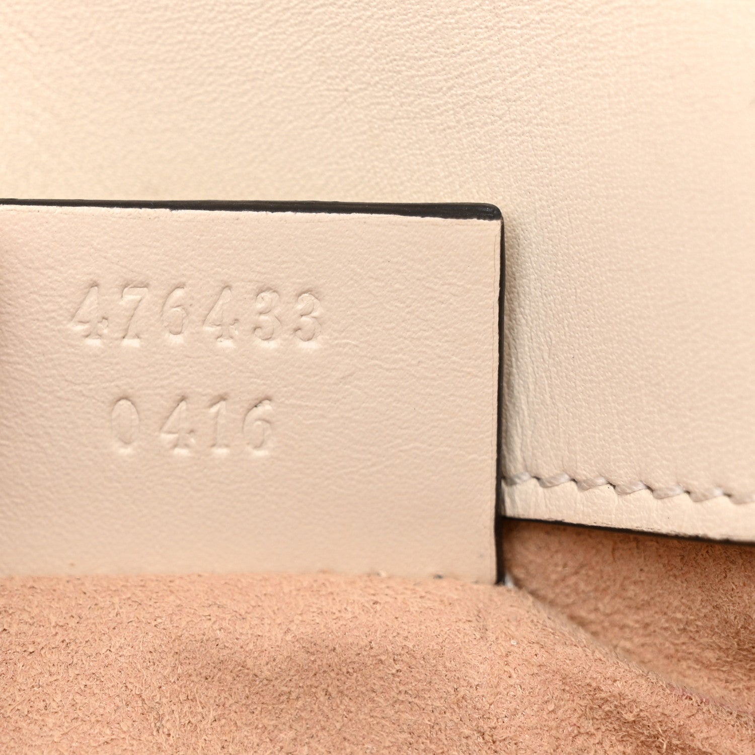 Gucci Calfskin Matelasse Super Mini GG Marmont Shoulder Bag White 7 of 19
