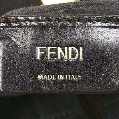Fendi Zucca Vitello Artic Small Hobo Tobacco Castagna 6 of 10