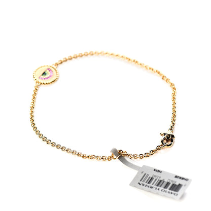 David Yurman 18K Yellow Gold Pink Yellow Sapphire Tsavorite Collectibles Rainbow Bracelet 3 of 5