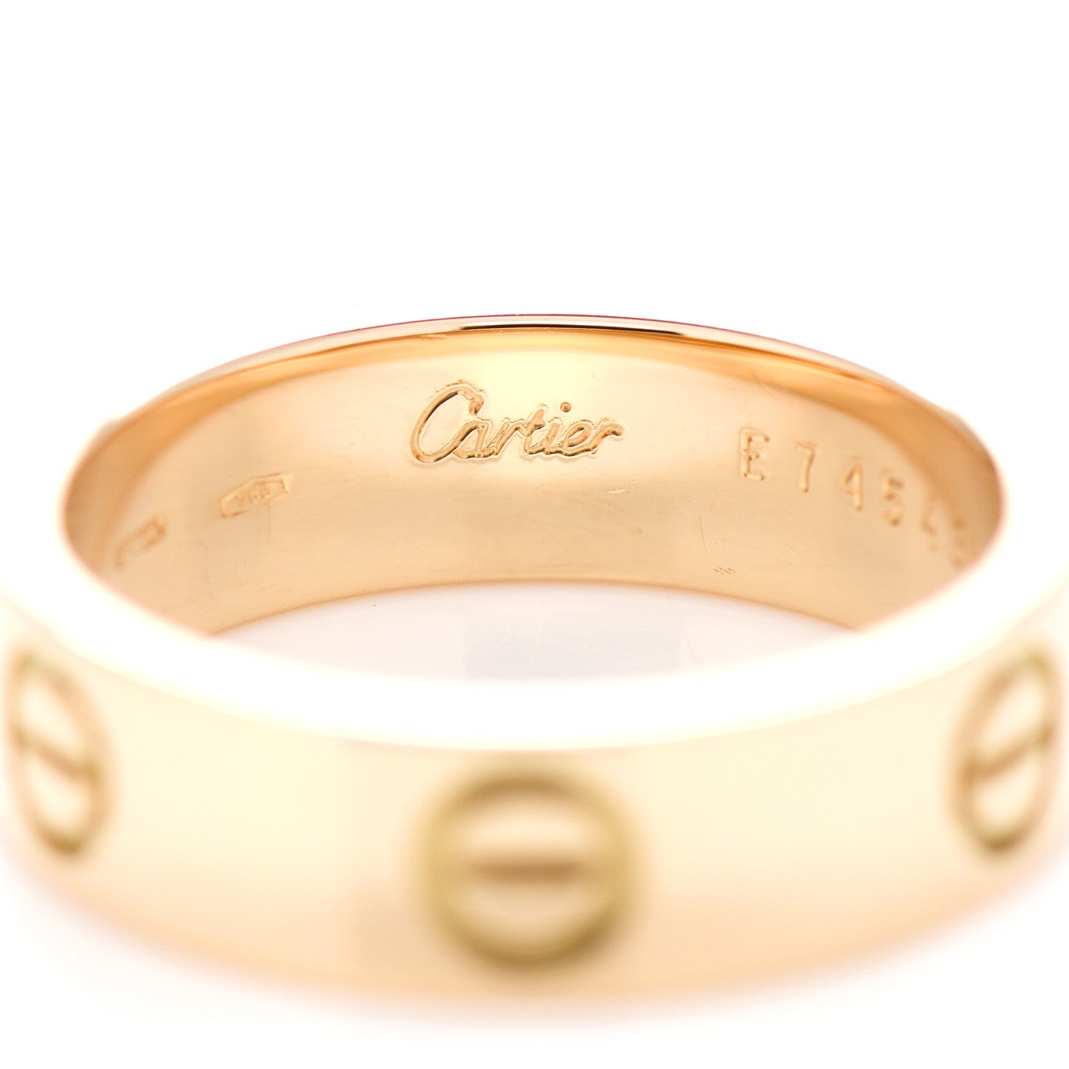Cartier 18K Yellow Gold 5.5mm LOVE Ring 57 8 4 of 6