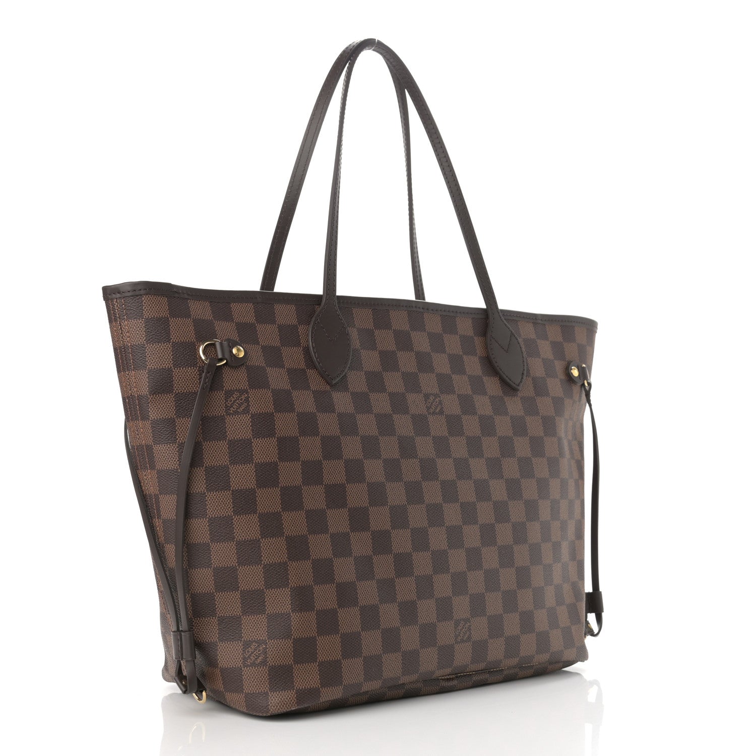 Louis Vuitton Damier Ebene Neo Neverfull MM Rose Ballerine 3 of 9