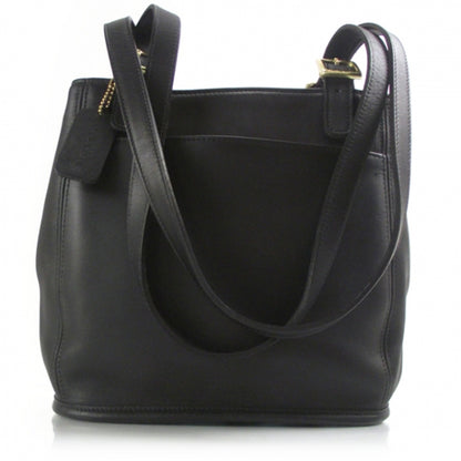 FASHIONPHILE CoachLeatherShoulderBagBlack 1 of 8
