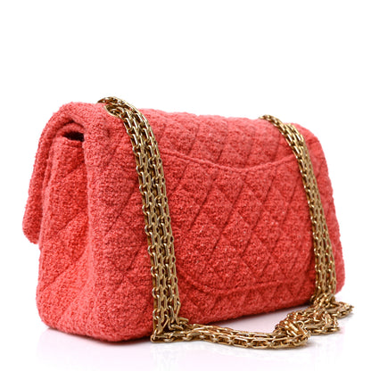 Chanel Wool Tweed Quilted 2.55 Reissue 225 Flap Coral 2 of 7