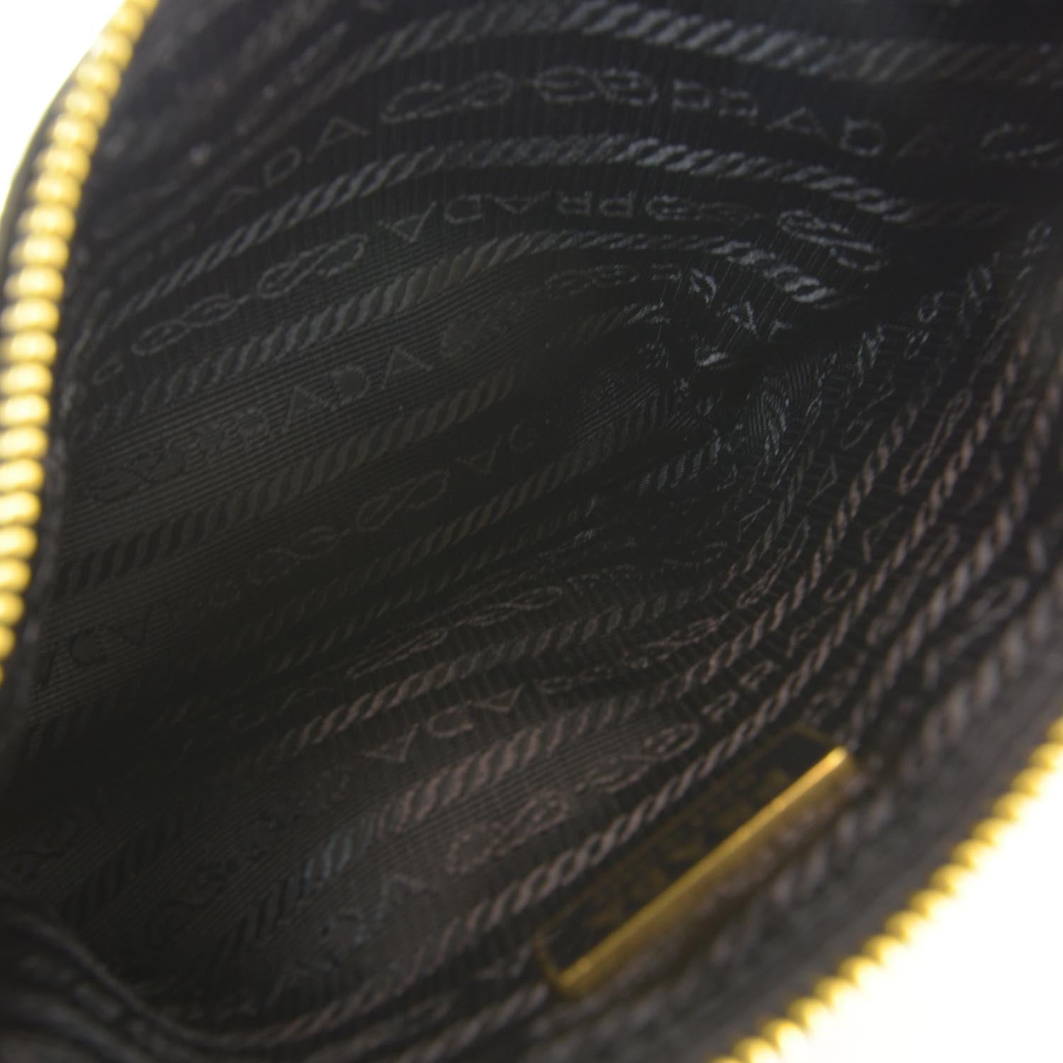 Prada Nappa Gaufre Pouch Nero Black 6 of 6
