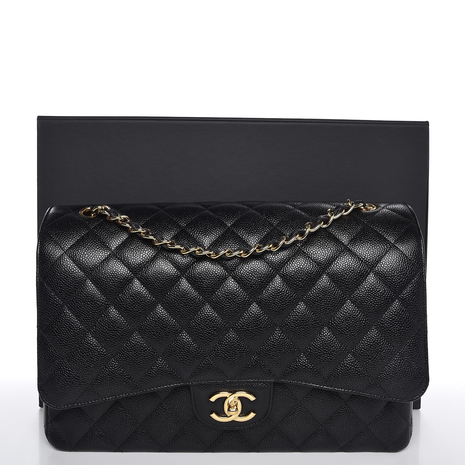 Chanel Caviar Quilted Maxi Double Flap Black 8 of 8