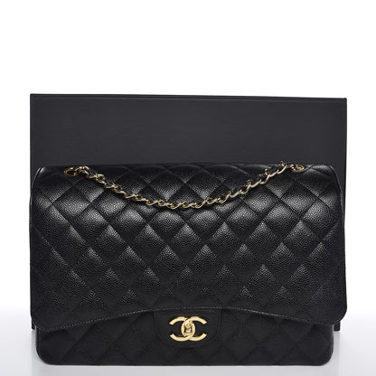 Chanel Caviar Quilted Maxi Double Flap Black 8 of 8
