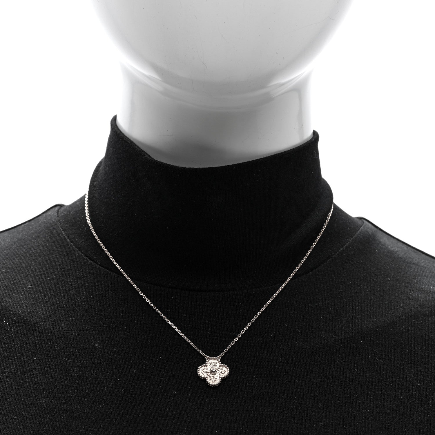 Van Cleef & Arpels 18K Rose Gold Vintage Alhambra Pendant Necklace 2 of 4
