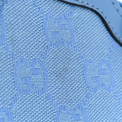 Gucci Calfskin Monogram Mini Moon Side Shoulder Bag Blue 12 of 12