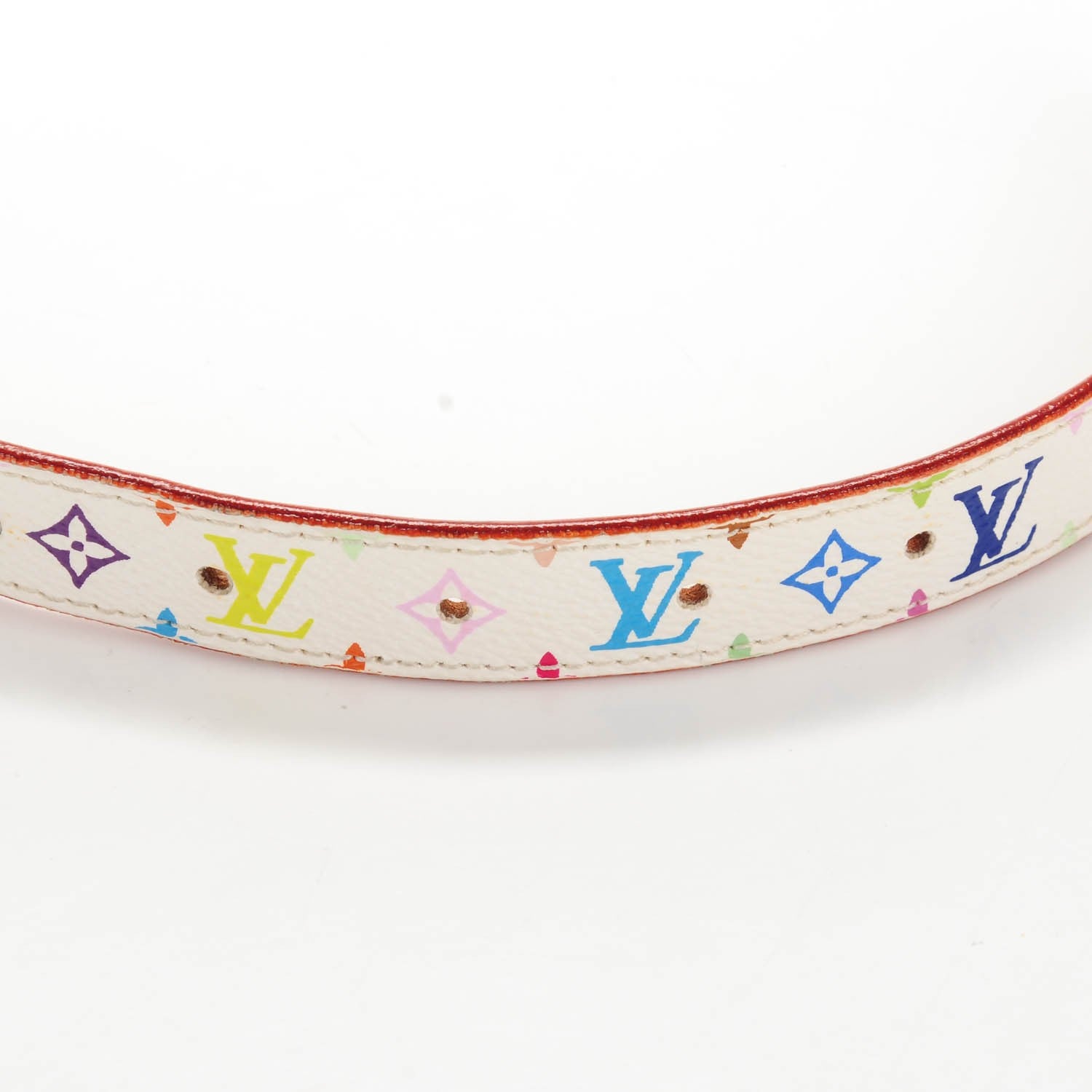 Louis Vuitton Monogram Multicolor Belt 90 36 White 3 of 6