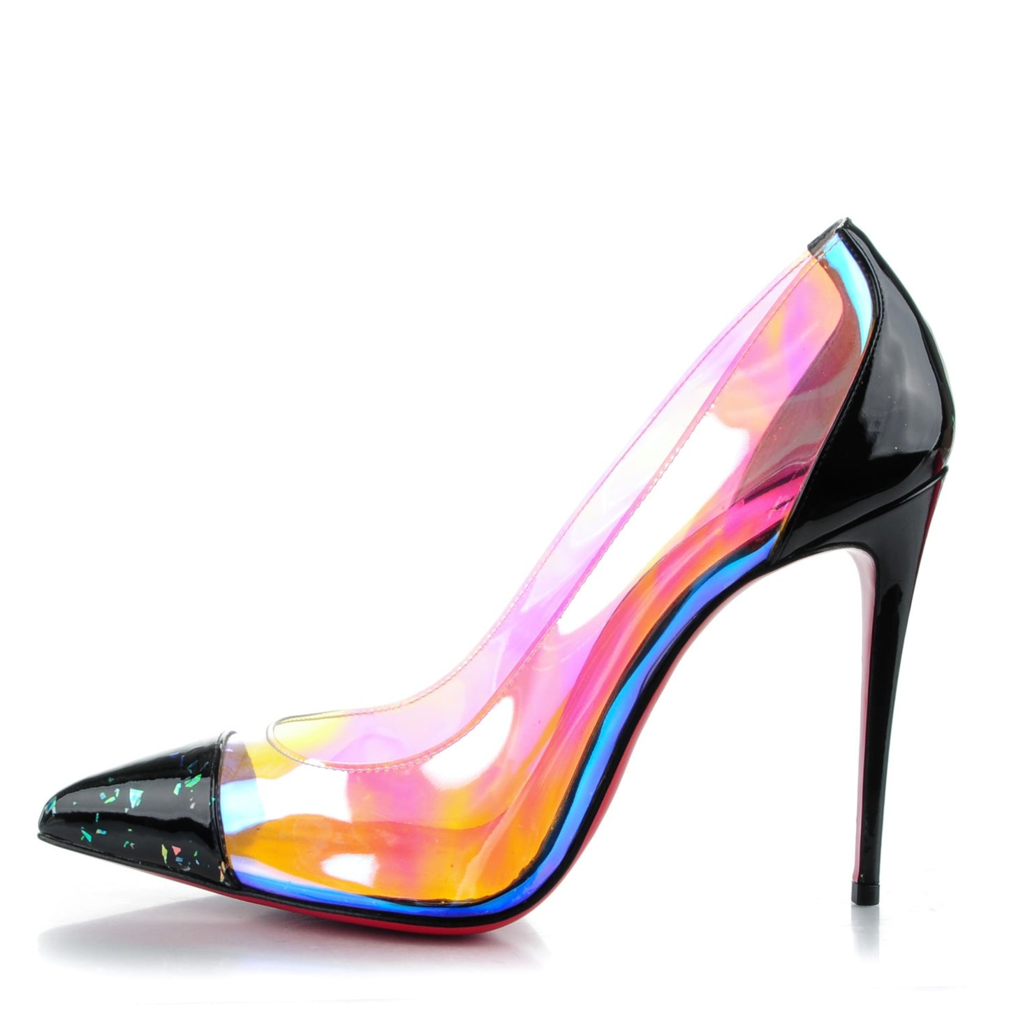 Disco PVC Hologram Debout 100 Pumps 39 Black Multicolor