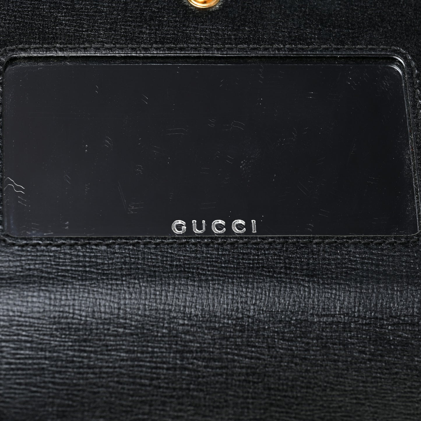 Azalea Calfskin Marina Chain Wallet Black