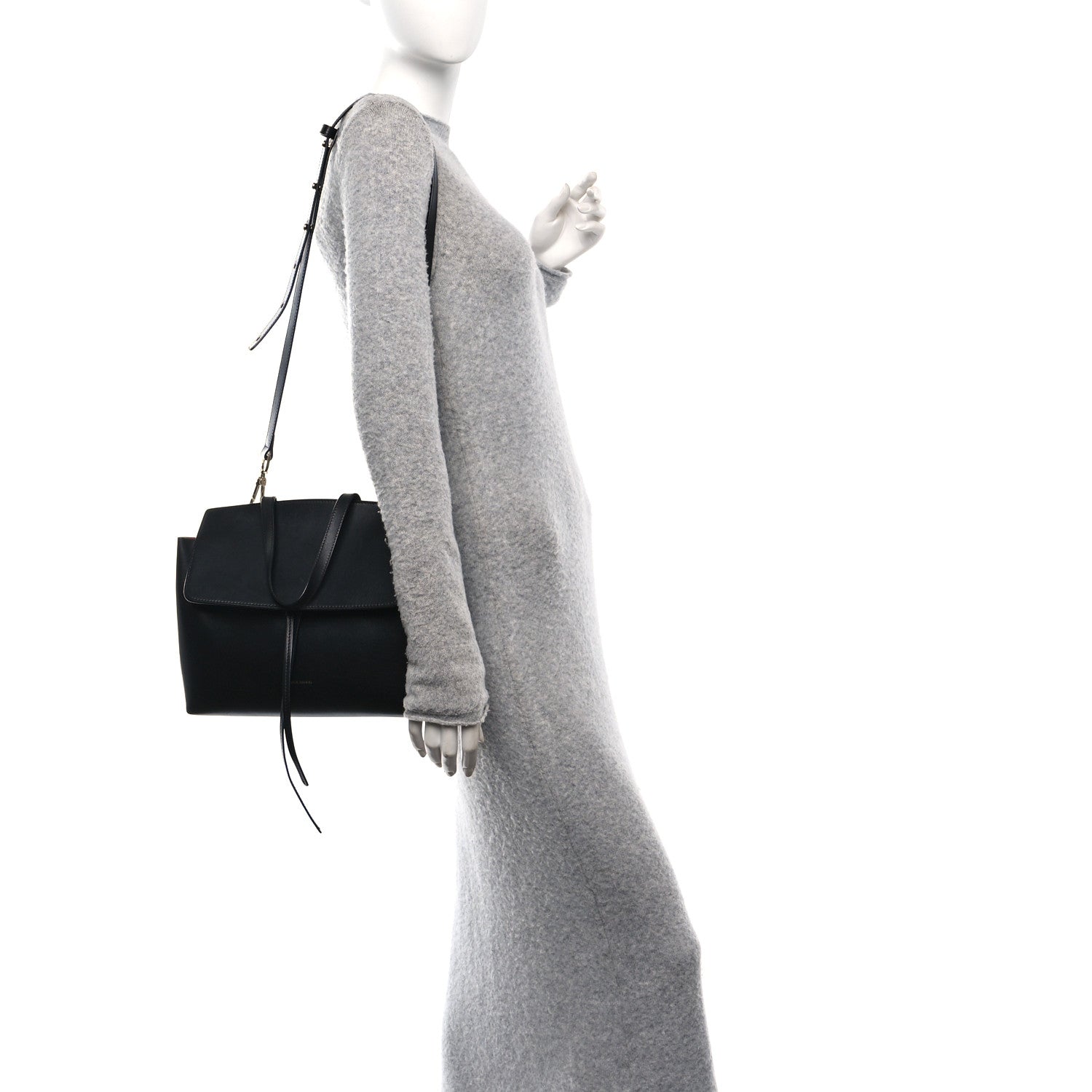 Mansur Gavriel Calfskin Lady Bag Black Flamma 2 of 10