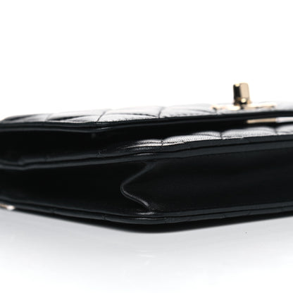 Chanel Lambskin Quilted Trendy CC Wallet On Chain WOC Black 5 of 7