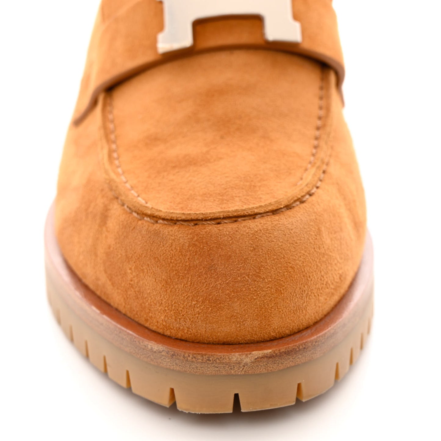 Suede Goatskin Faubourg Loafers 37.5 Naturel