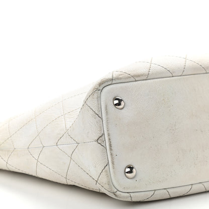Chanel Grained Calfskin Shopping Fever Tote White 9 of 11