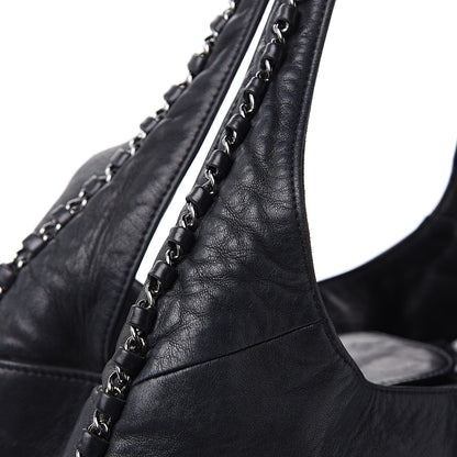 Chanel Lambskin Chain Hobo Black 14 of 15