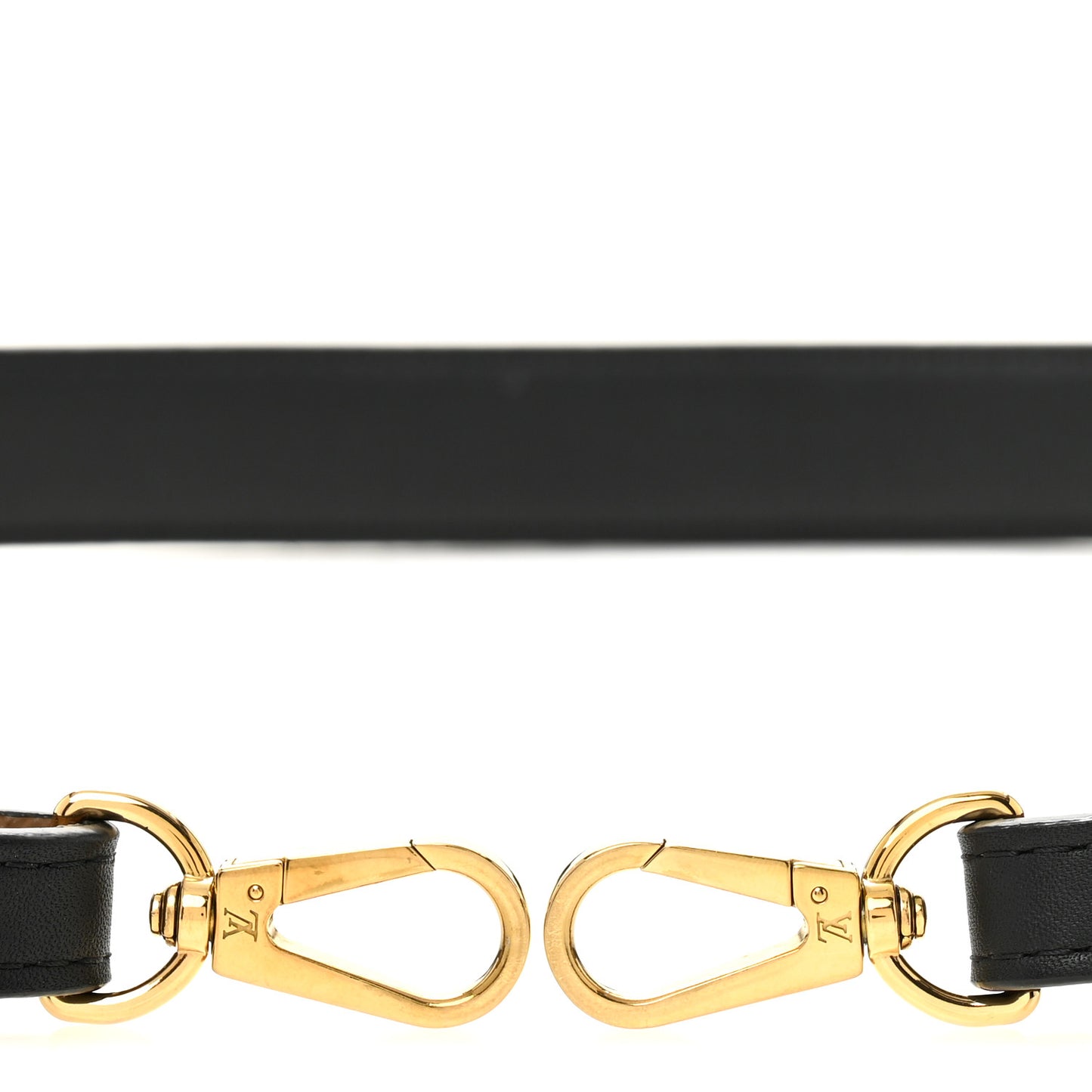 Reverse Monogram Bandouliere Shoulder Strap XL Black