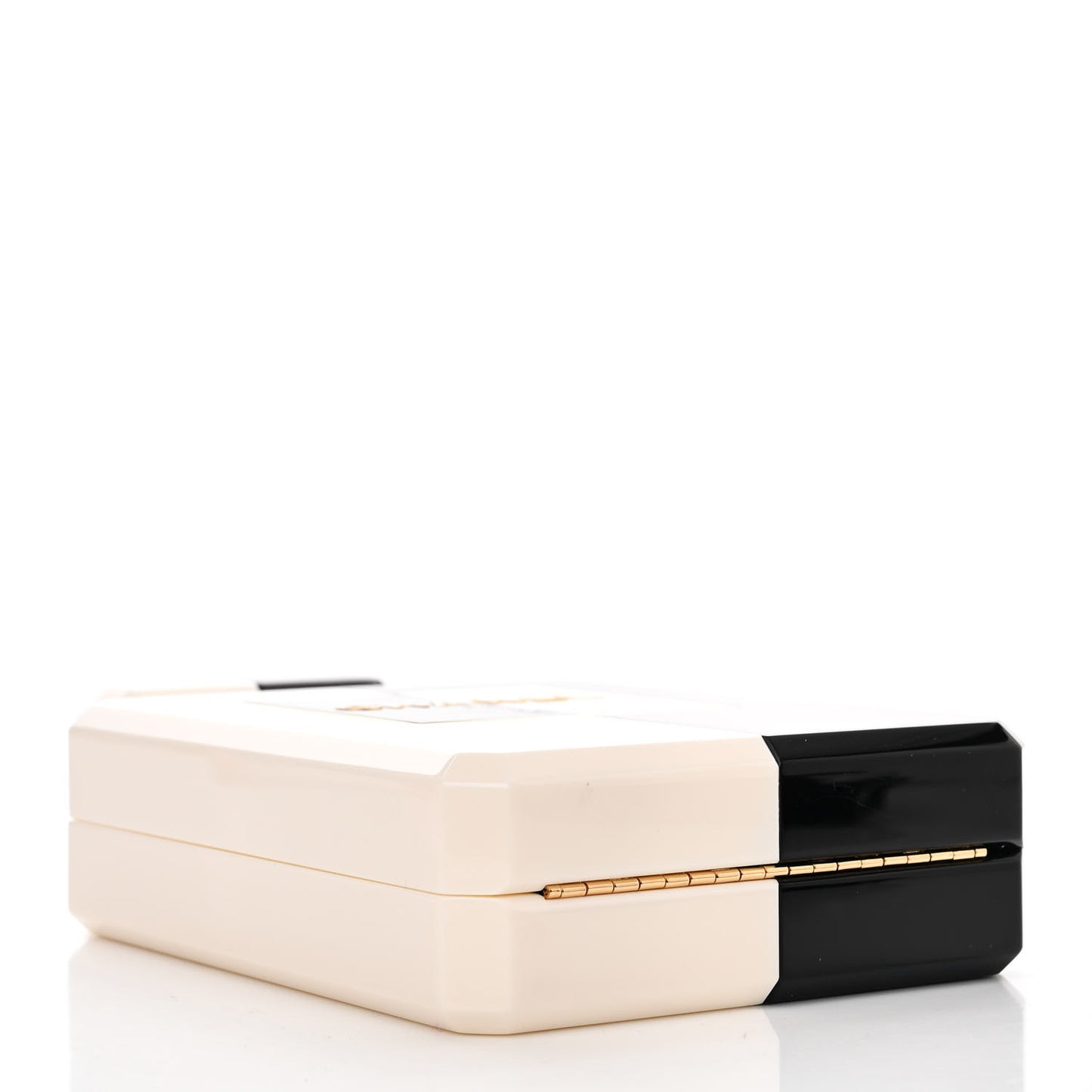 Plexiglass Perfume Bottle Clutch White Black