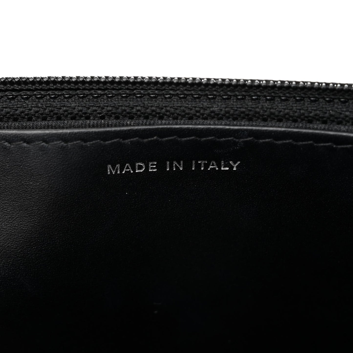 Patent Quilted Wallet On Chain WOC Black