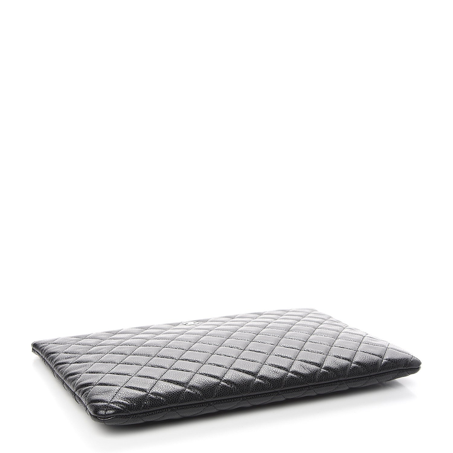Chanel Caviar Quilted Large Cosmetic Case Black 3 of 6