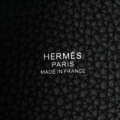 Hermes Taurillon Clemence Monochrome Picotin Lock 18 PM Black 6 of 10